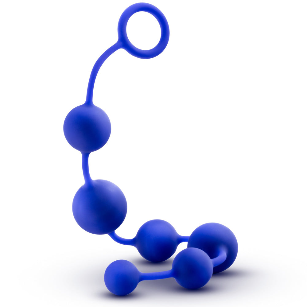 Performance Silicone Anal Beads - Indigo