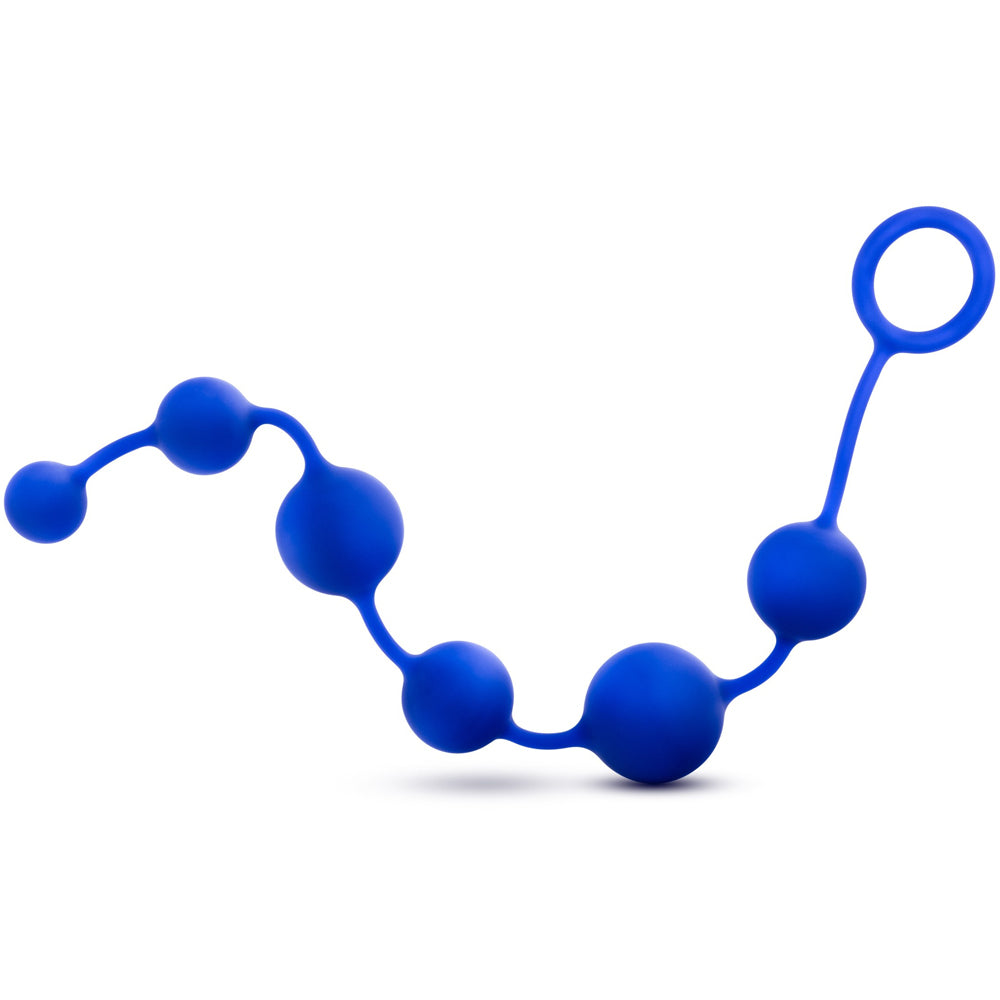 Performance Silicone Anal Beads - Indigo