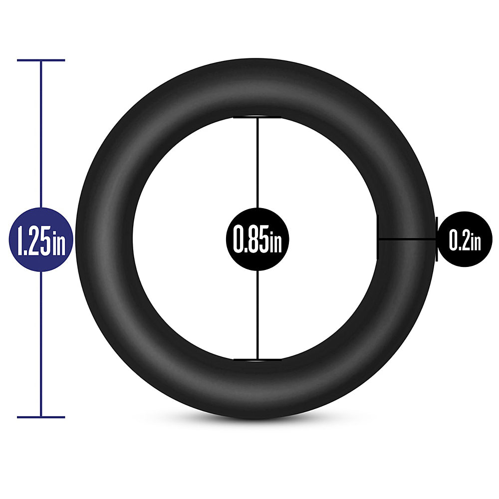 Performance VS2 Pure Premium Silicone Cock Rings - Small Indigo