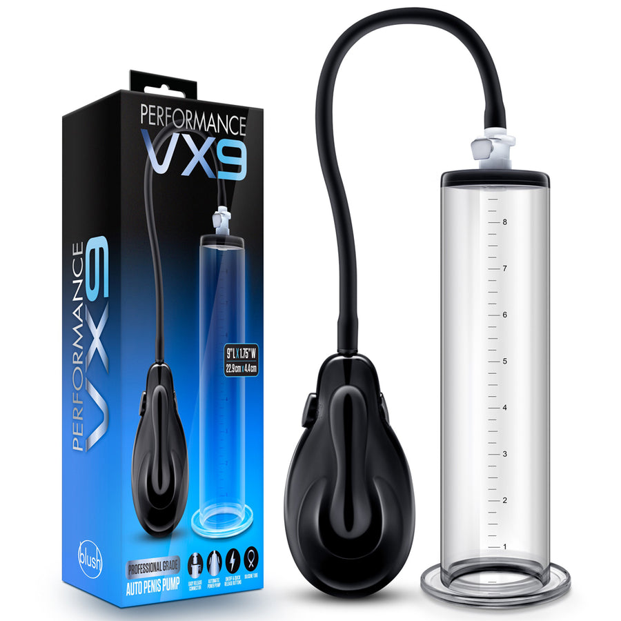 Performance VX9 Auto Penis Pump - Clear