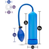 Blush Novelties - Performance 101 Starter Series Pump - Blue