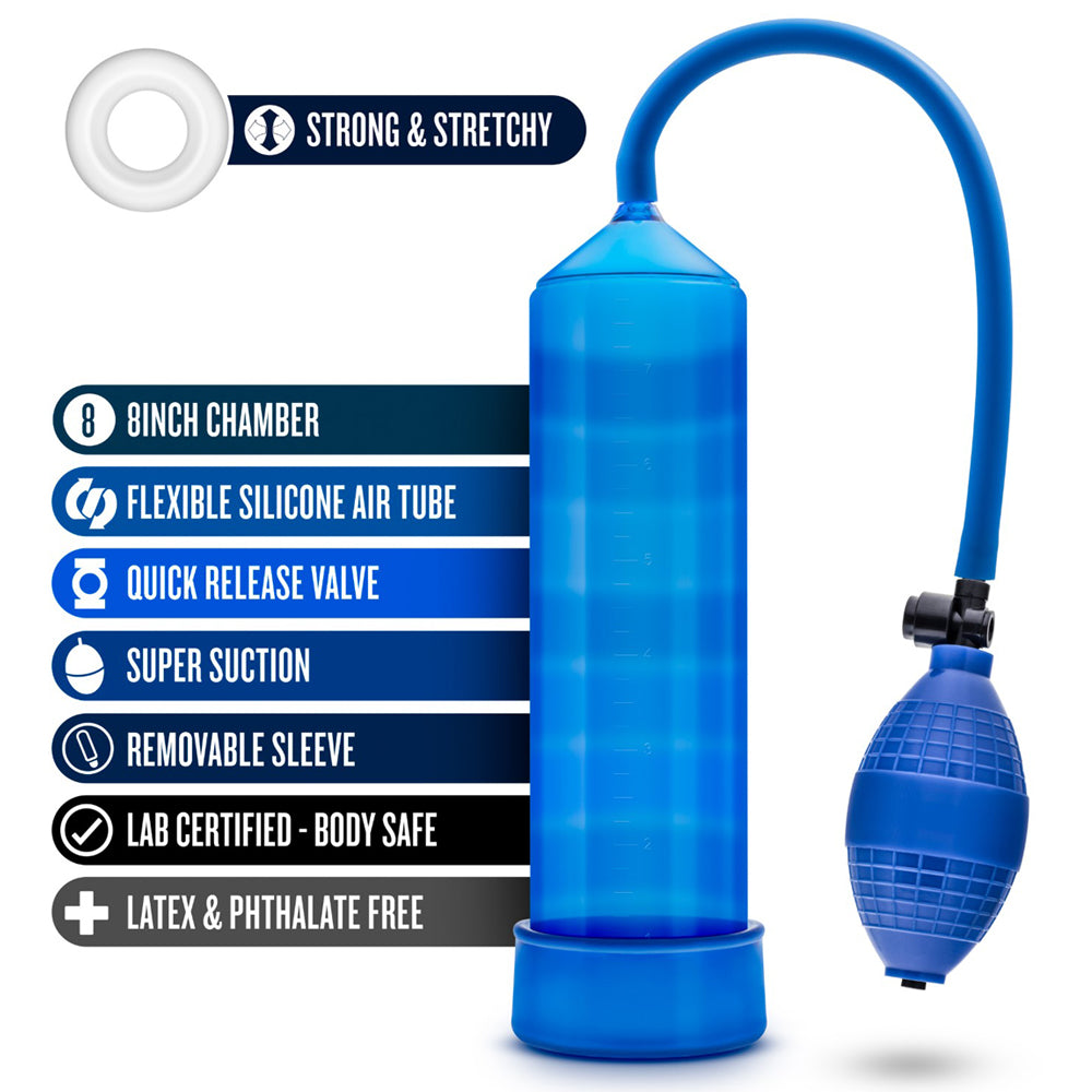 Blush Novelties - Performance 101 Starter Series Pump - Blue