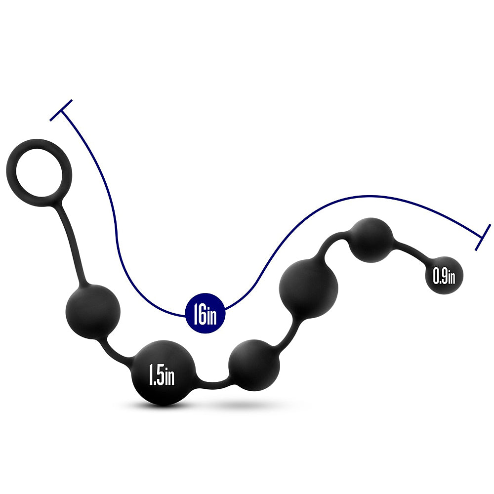 Performance Silicone Anal Beads - Black