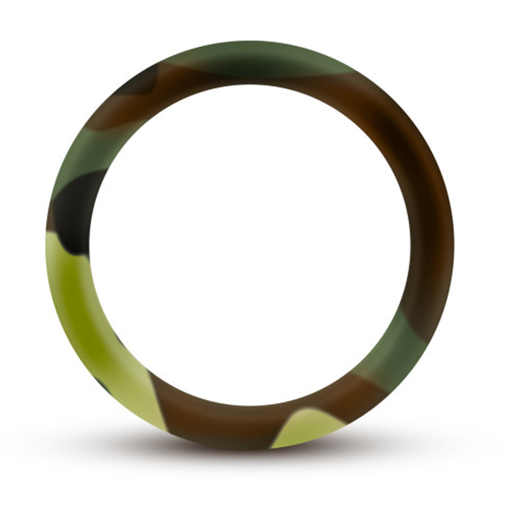 Performance Silicone Go Pro Cock Ring - Green Camouflage