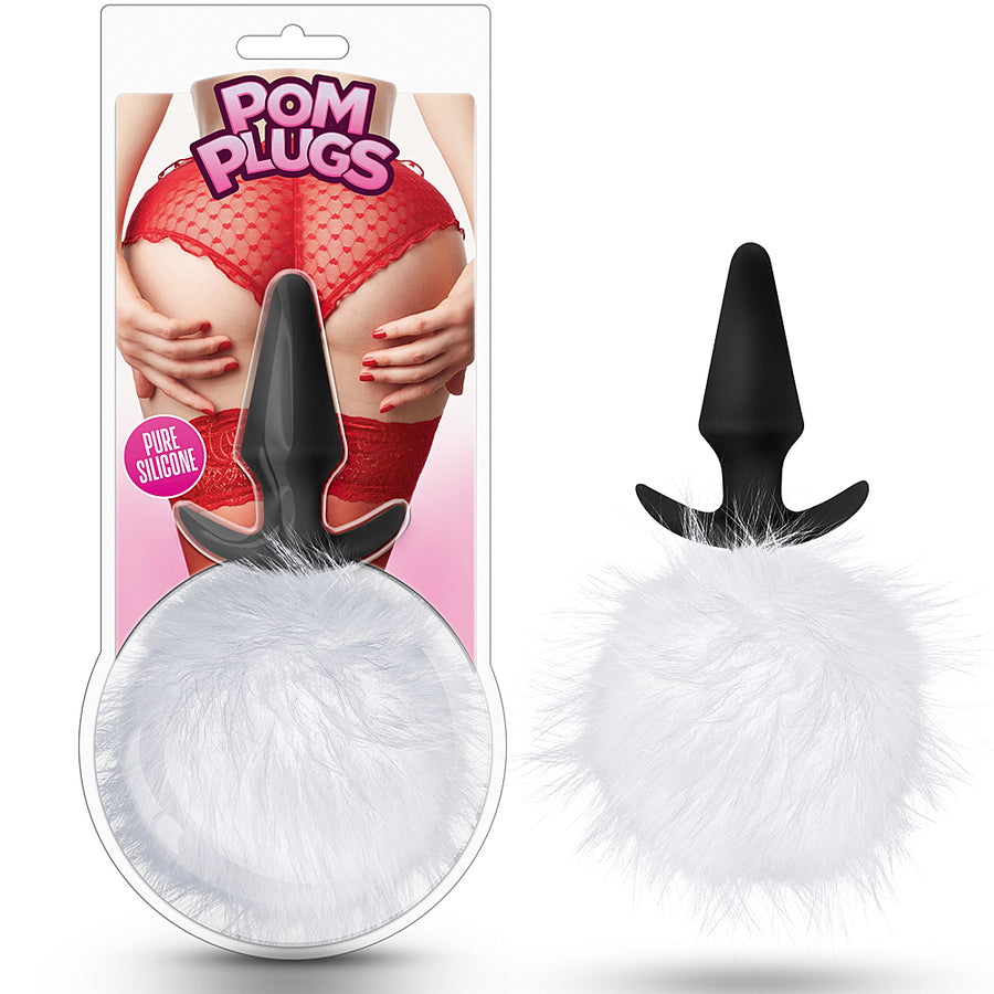 Temptasia Pom Plugs Fur Pom Pom - White