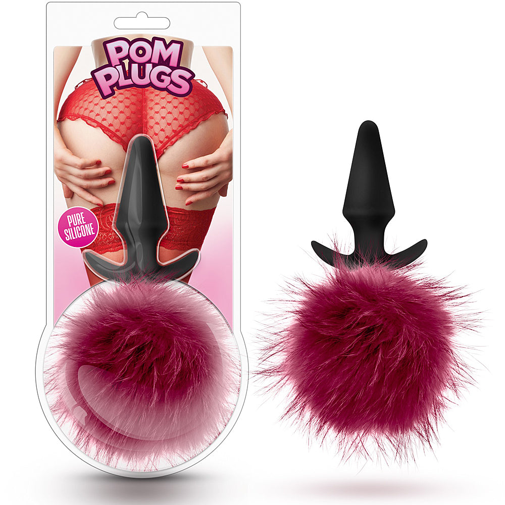 Temptasia Pom Plugs Fur Pom Pom - Burgundy