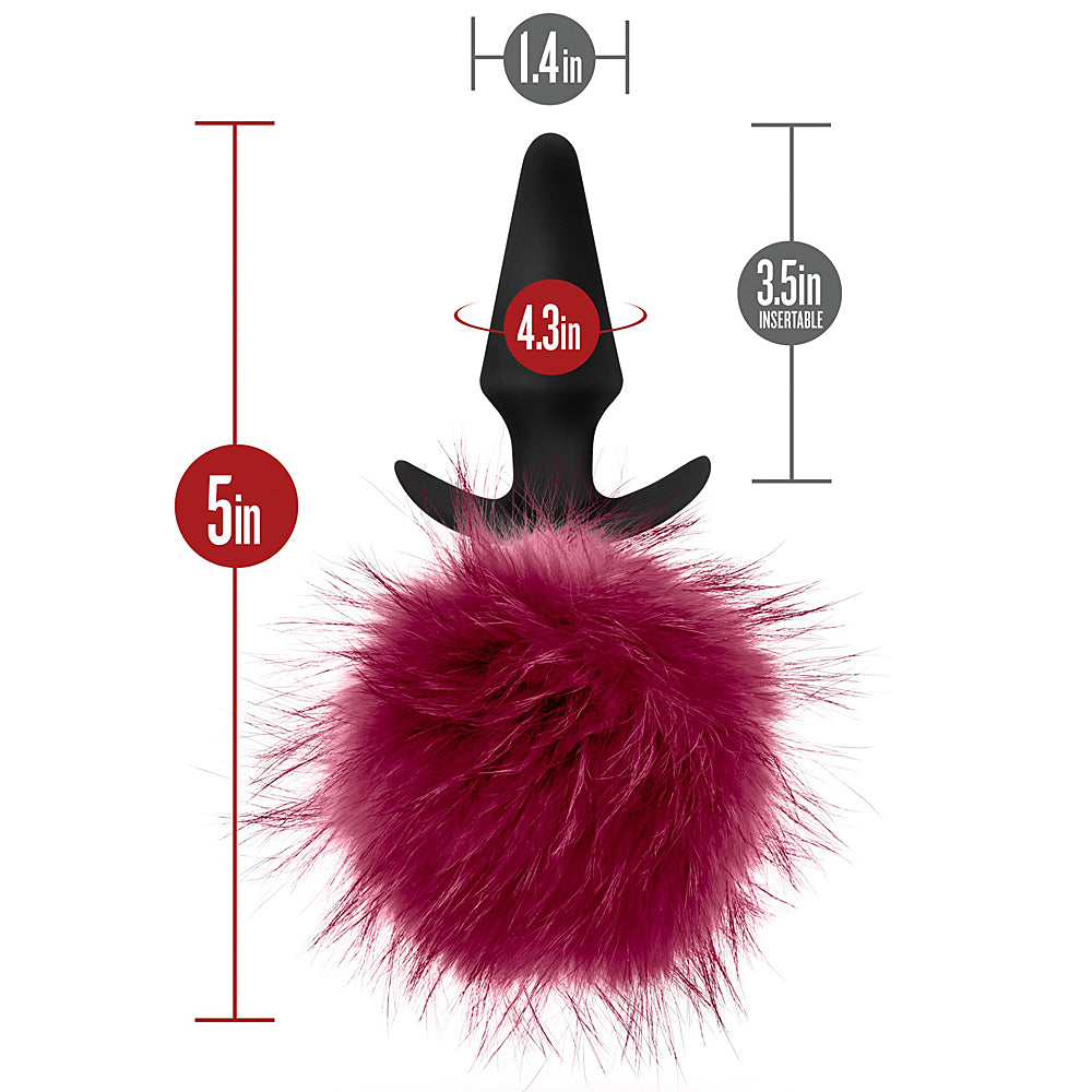 Temptasia Pom Plugs Fur Pom Pom - Burgundy