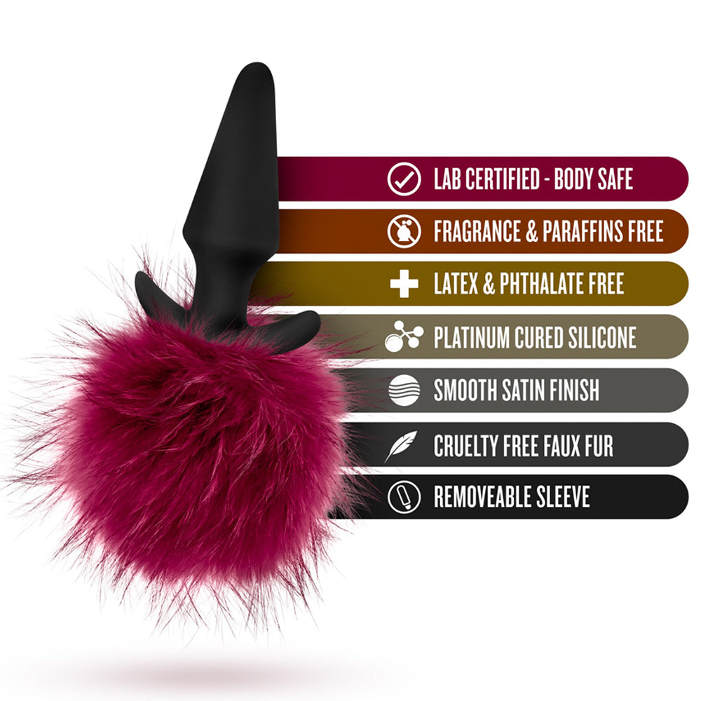 Temptasia Pom Plugs Fur Pom Pom - Burgundy