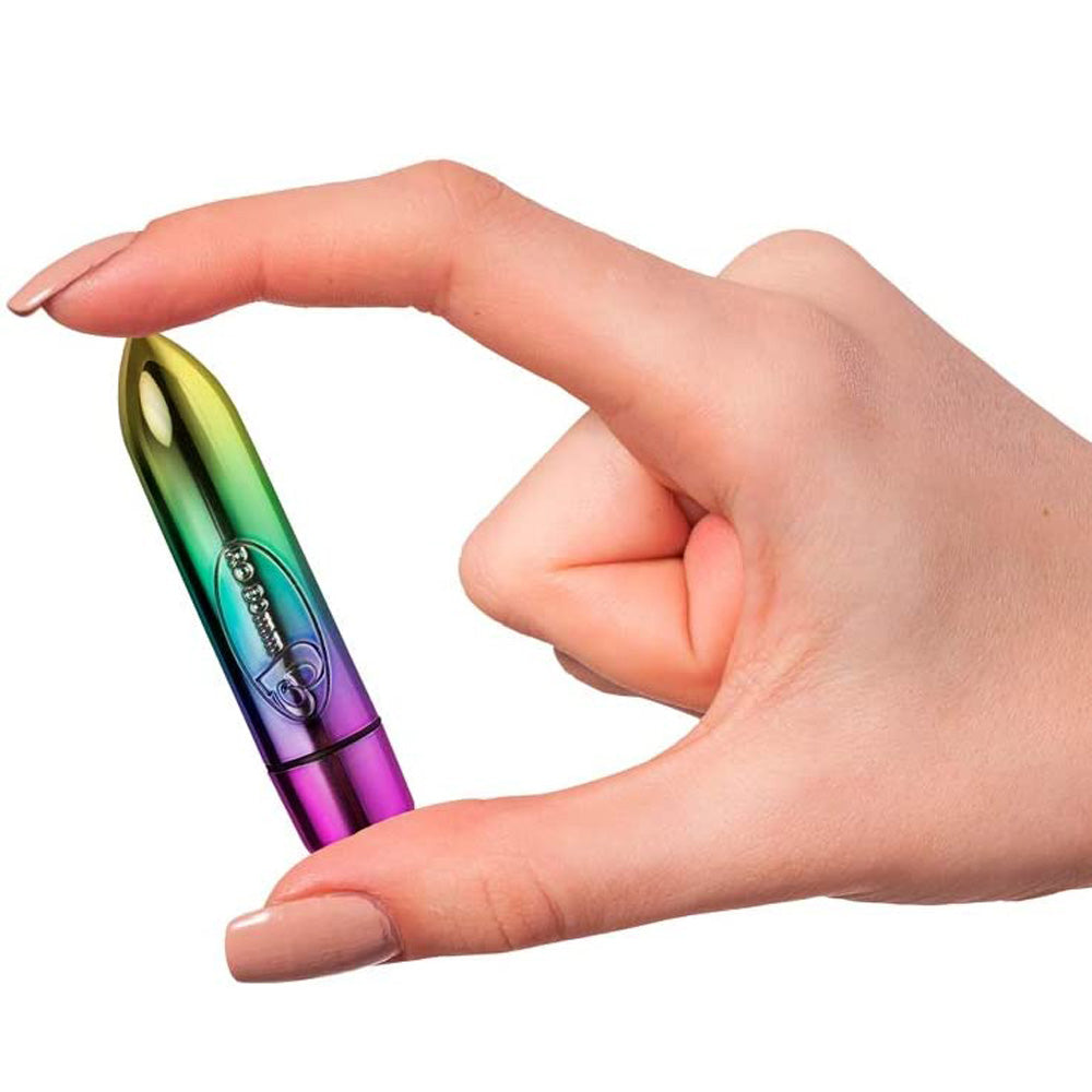 Rocks-Off RO-80mm 7 Speed Bullet - Rainbow