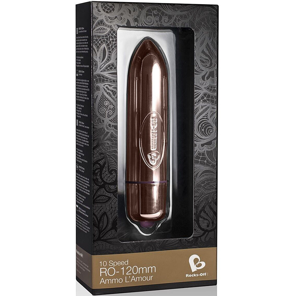 Rocks-Off RO-120mm 10 Speed Bullet - Rose Gold