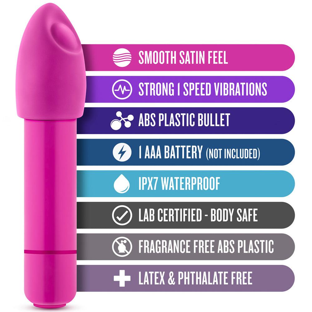 Blush Rose Euphoria Single Speed Bullet W/Tips