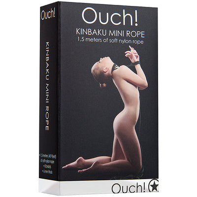 Ouch! Kinbaku Mini Rope-Black - Godfather Adult Sex and Pleasure Toys