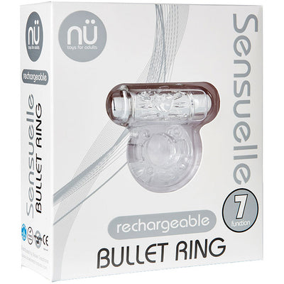 nü Sensuelle 7 Function Bullet C-Ring - Clear