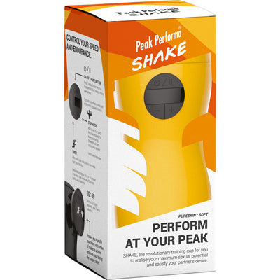 SHAKE Stamina Training Cup-Soft (Yellow) - Godfather Adult Sex and Pleasure Toys