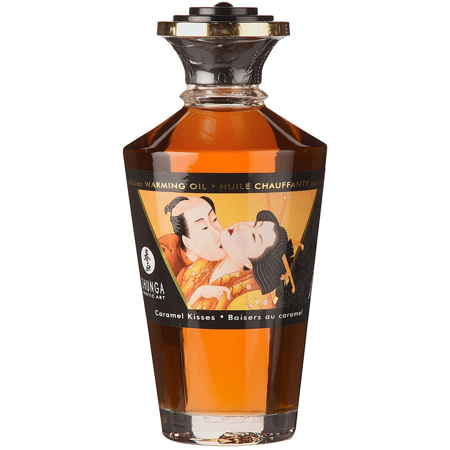 Shunga Aphrodisiac Warming Oil - Caramel Kisses 3.5oz