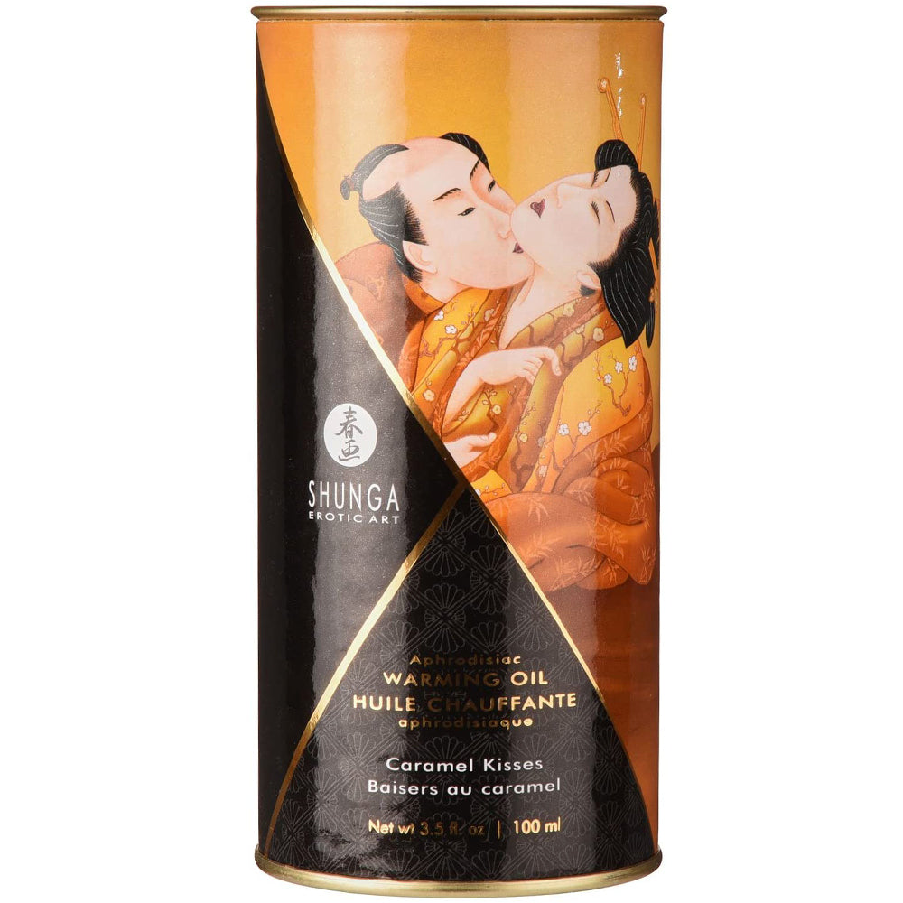 Shunga Aphrodisiac Warming Oil - Caramel Kisses 3.5oz