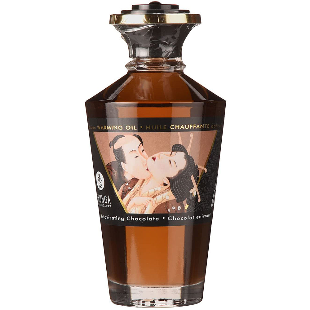 Shunga Aphrodisiac Warming Oil - Intoxicating Chocolate 3.5oz