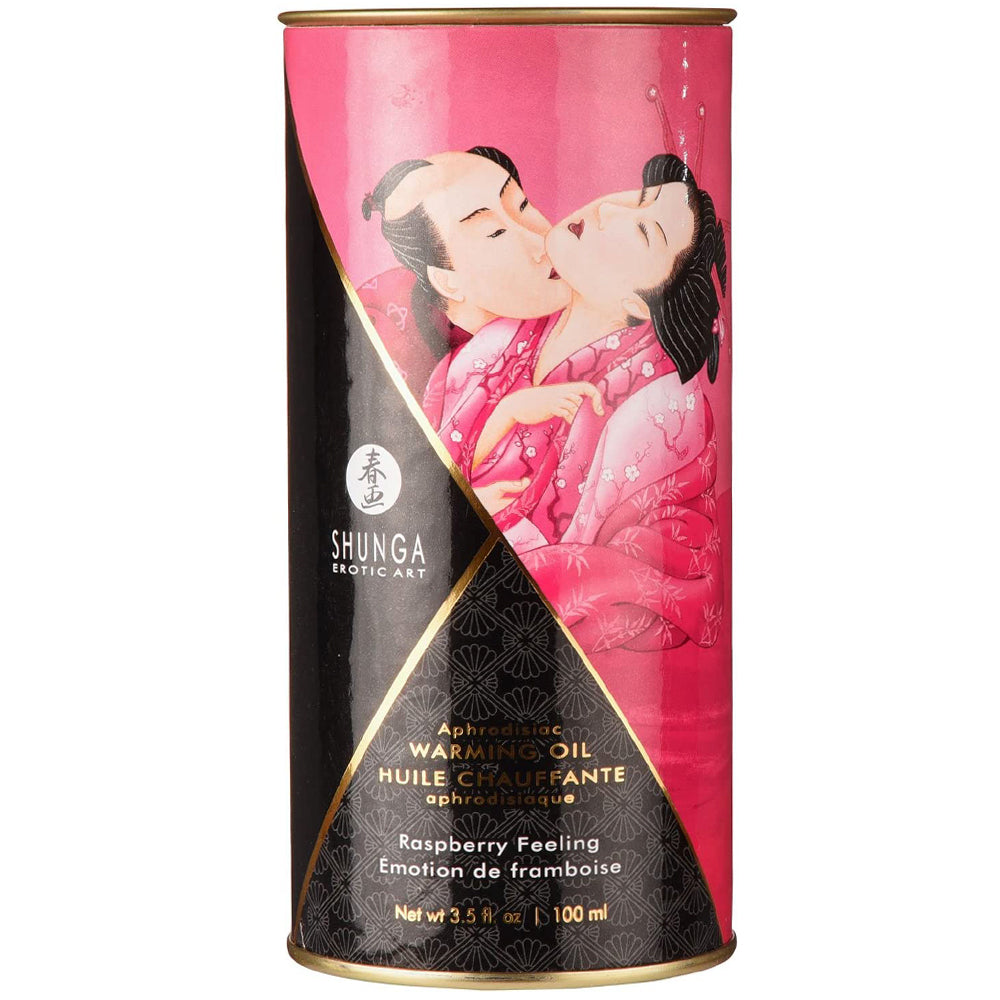 Shunga Aphrodisiac Warming Oil - Raspberry Feeling 3.5oz