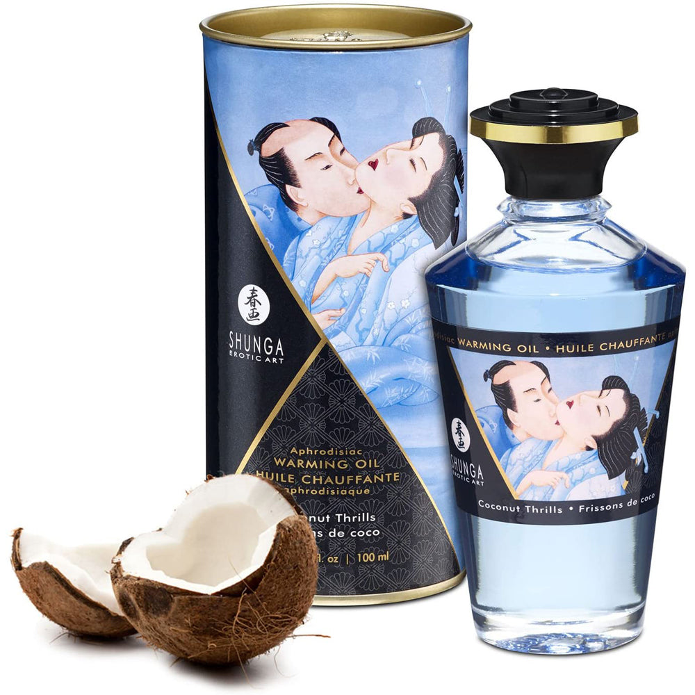 Shunga Aphrodisiac Warming Oil - Coconut Thrill 3.5oz