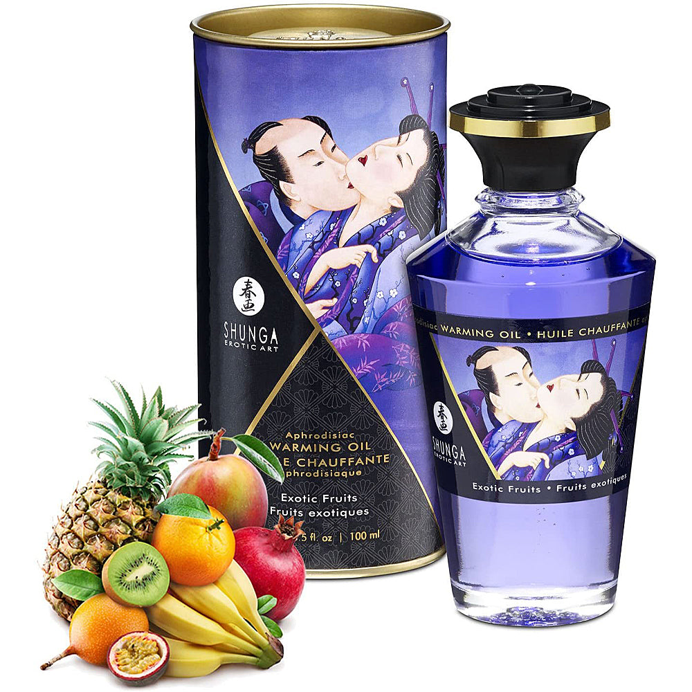 Shunga Aphrodisiac Warming Oil - Exotic Fruits 3.5oz