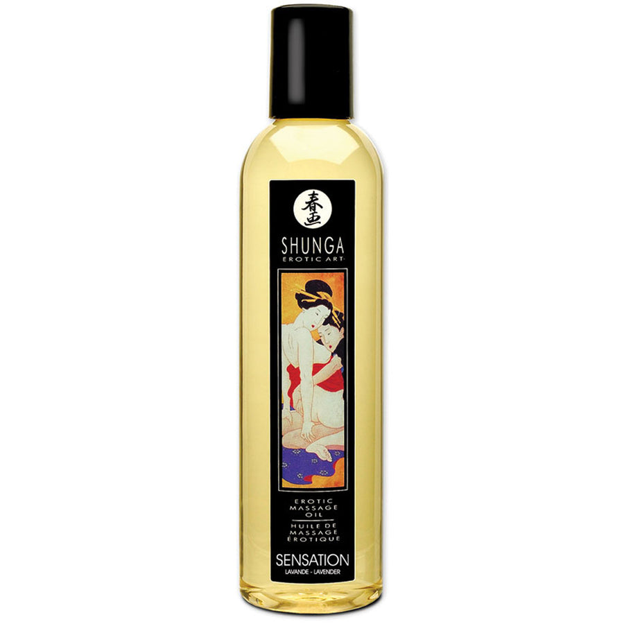Shunga Erotic Massage Oil - Sensation Lavender 8oz