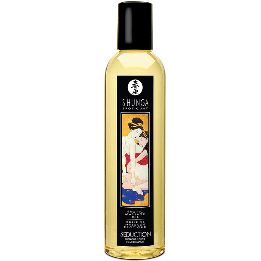 Shunga Erotic Massage Oil - Seduction Midnight Flower 8oz