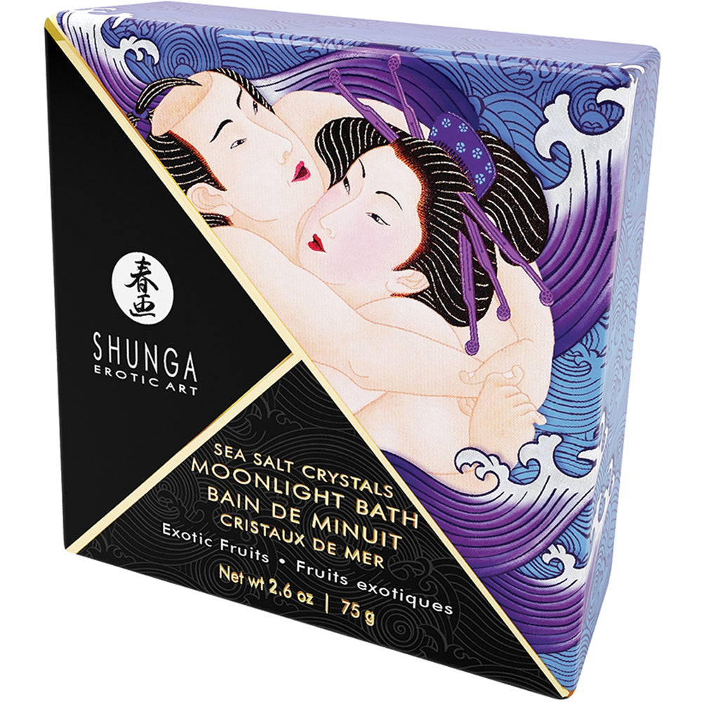 Shunga Moonlight Bath Sea Salt Crystals-Exotic Fruits 2.6oz