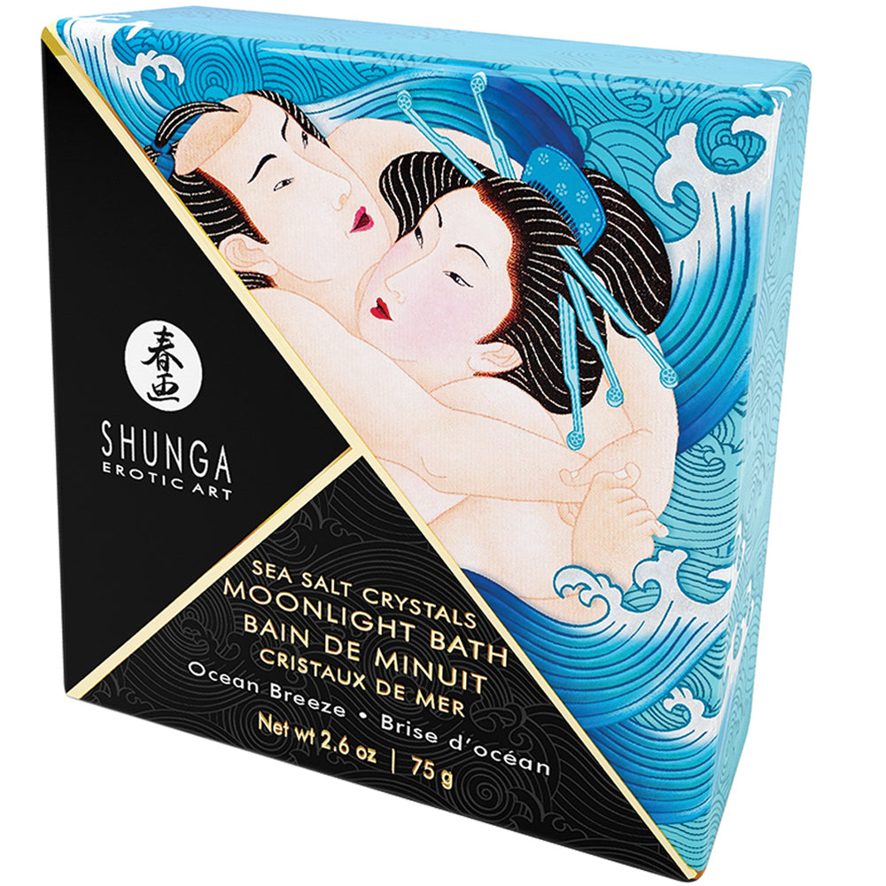 Shunga Moonlight Bath Sea Salt Crystals-Ocean Breeze 2.6oz