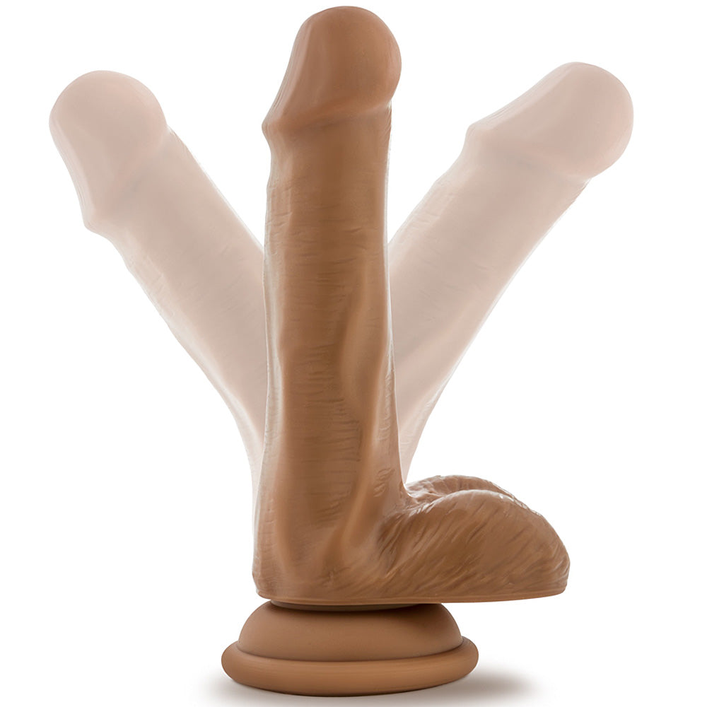 Blush Novelties - Silicone Willy's Silicone Dildo With Balls - 6" Mocha