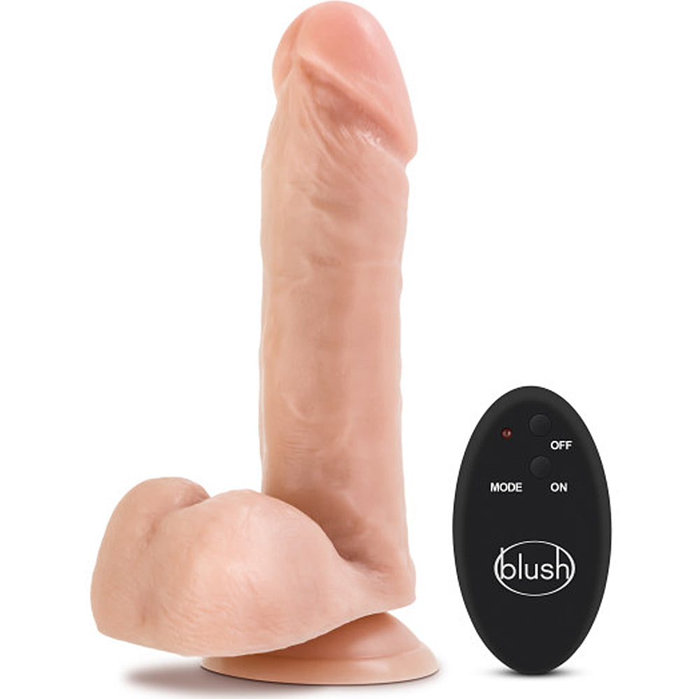 Blush Novelties - Silicone Willy' 10 Function Wireless Remote Silicone Dildo - 8" Vanilla