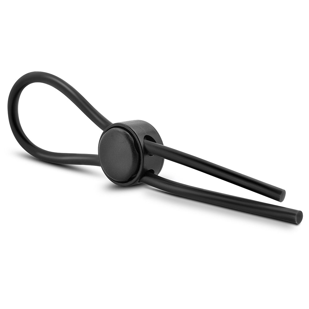 Stay Hard Silicone Loop Cock Ring - Black