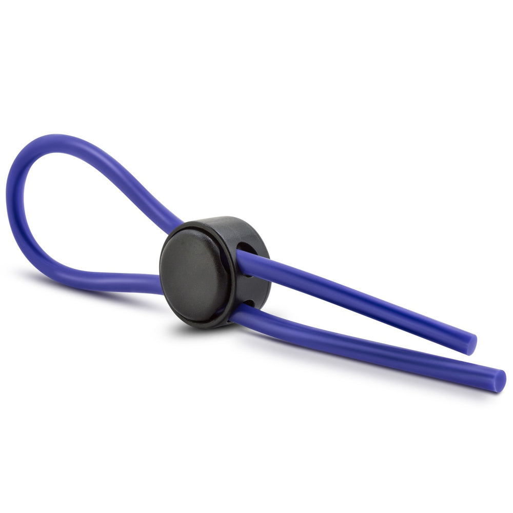 Stay Hard Silicone Loop Cock Ring - Blue