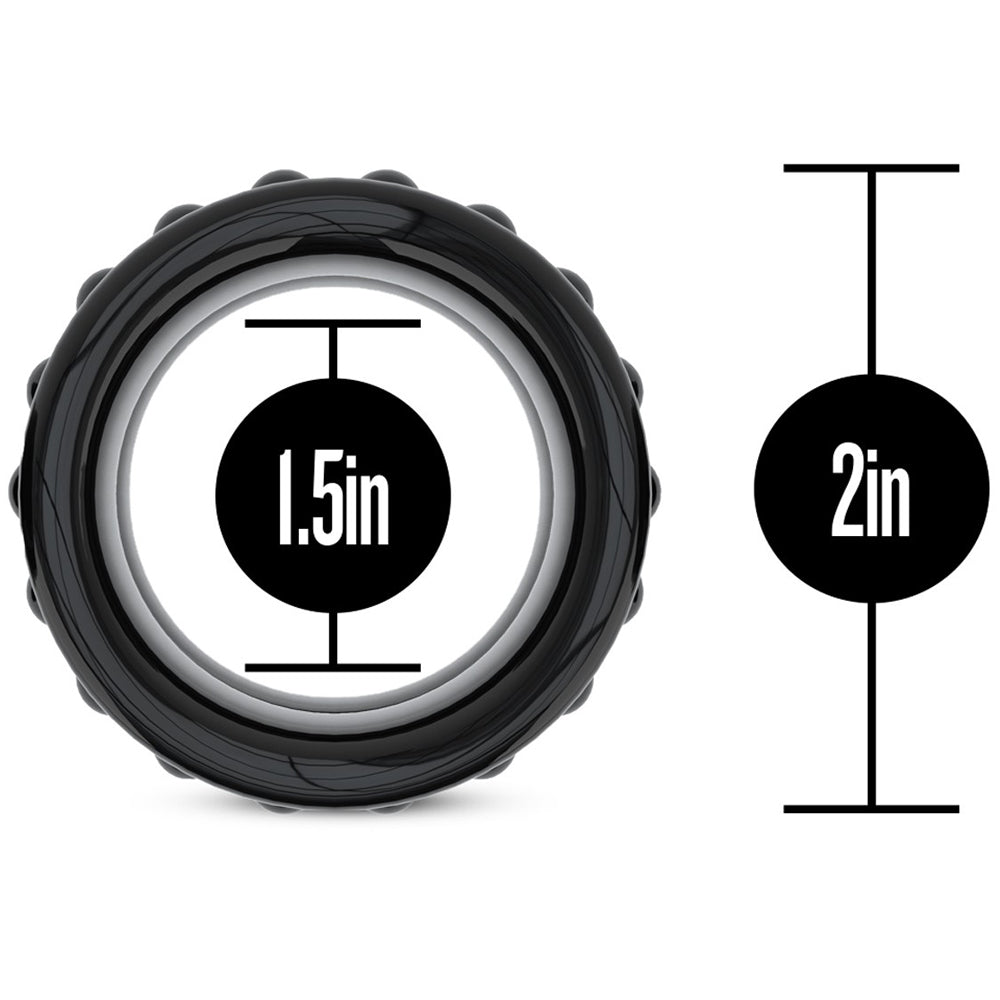 Stay Hard Beef Ball Stretcher X Long - 1.5" Black