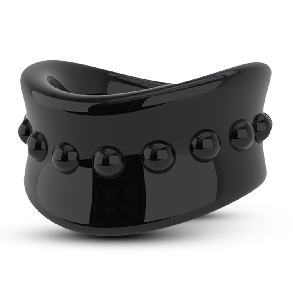 Stay Hard Beef Ball Stretcher - 1.5" Black