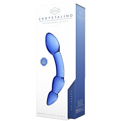 Chrystalino Superior Blue 7" - Godfather Adult Sex and Pleasure Toys