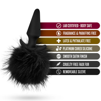 Temptasia Bunny Tail Pom Plug - Black