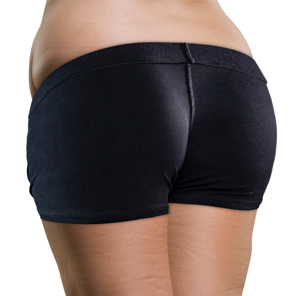 Temptasia Harness Briefs - 2 x Large Black