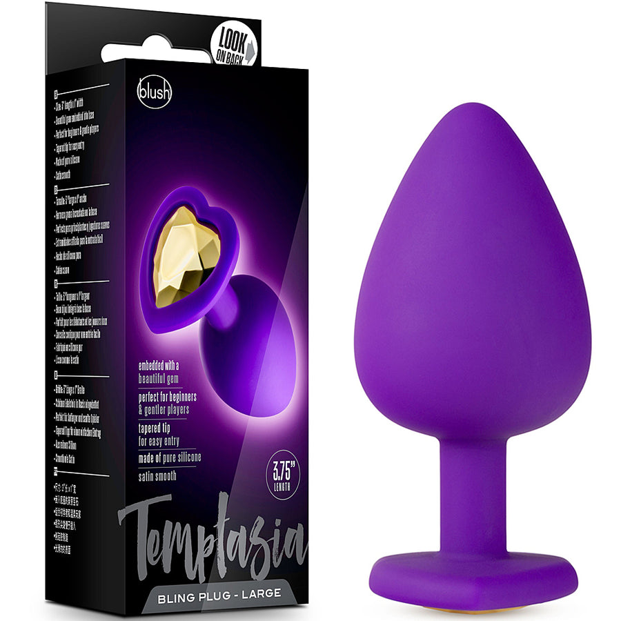 Temptasia Bling Plug - Large Purple