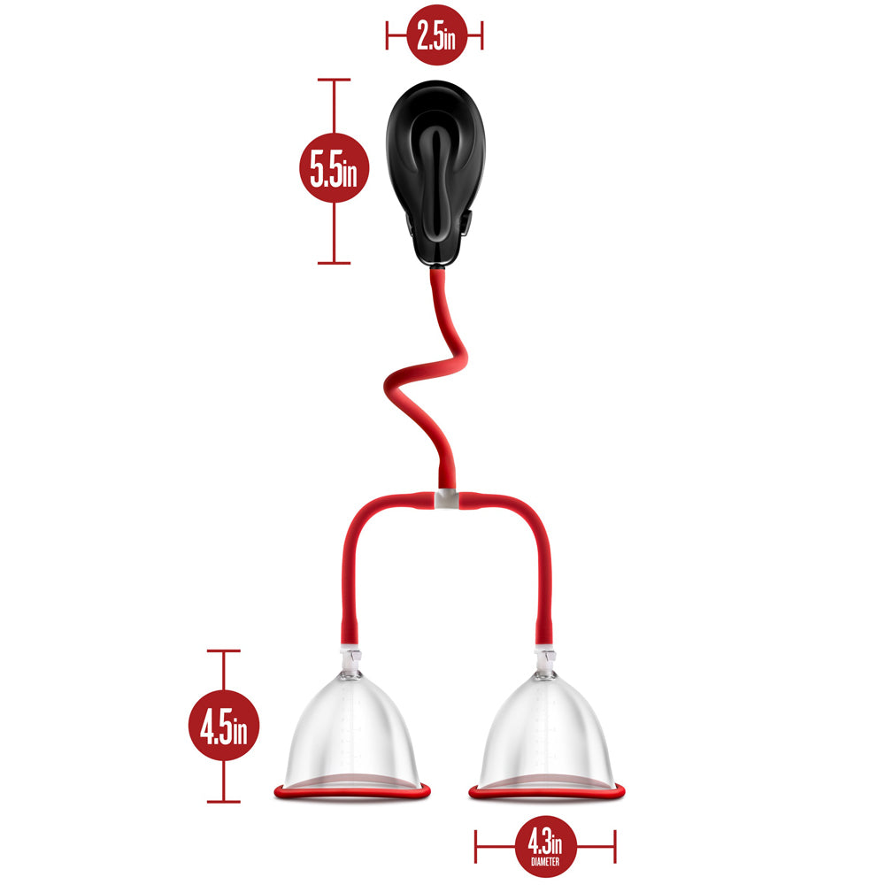 Blush Novelties - Temptasia Auto Breast Pumping System - Black