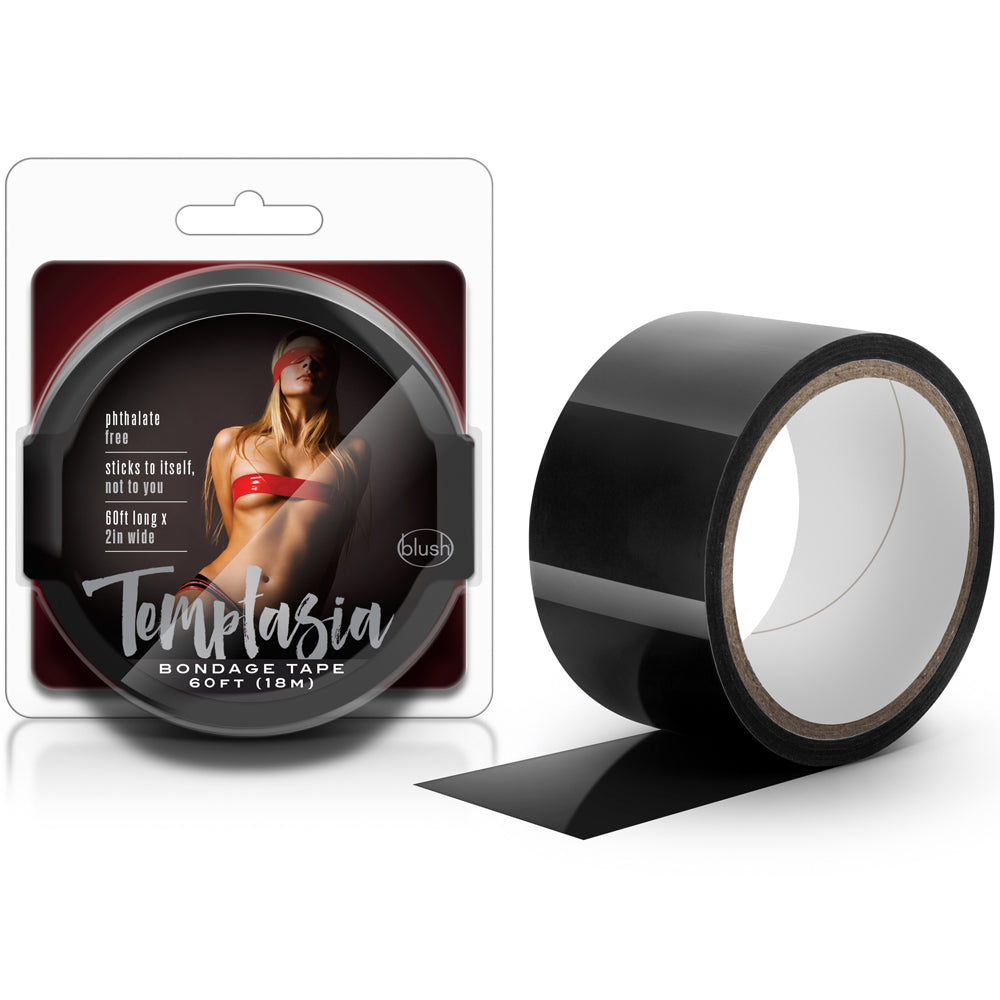Temptasia Bondage Tape - 60 Feet Black
