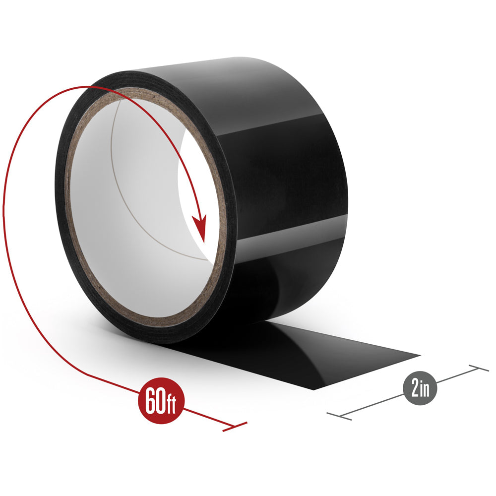 Temptasia Bondage Tape - 60 Feet Black