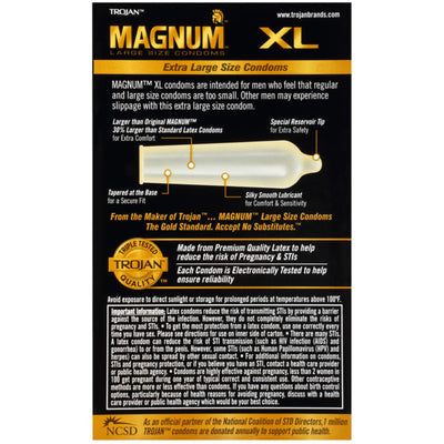 Trojan Magnum XL Condoms (12 Pack)