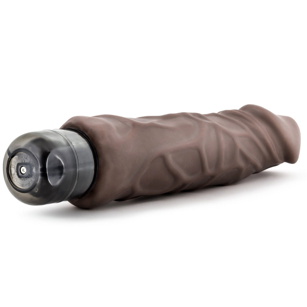 X5 Plus Hard On Vibrating Dildo - 9" Brown