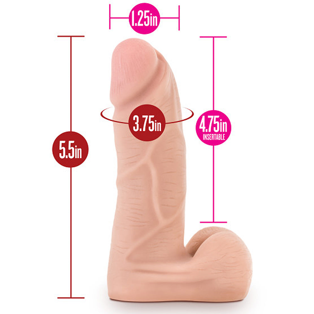 X5 Plus - 5" Cock With Suction Cup (Fleshtone)