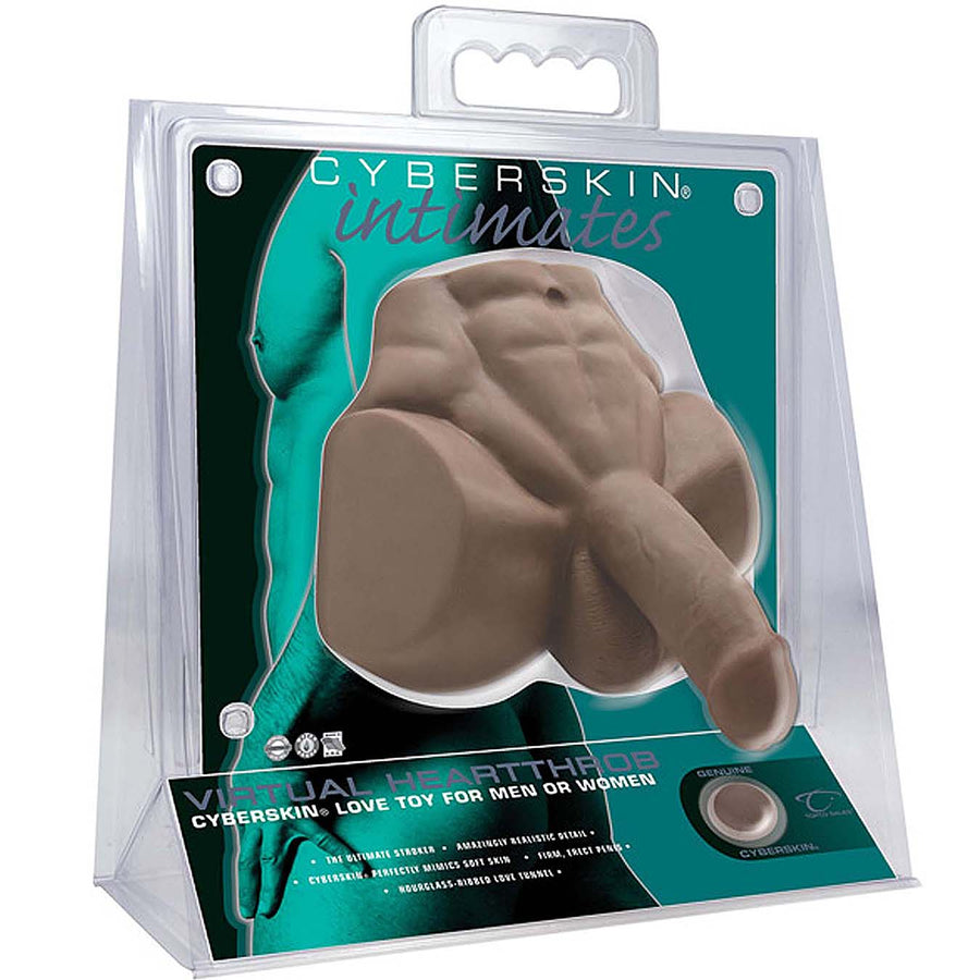 CyberSkin Intimates Virtual Heartthrob Dark - Godfather Adult Sex and Pleasure Toys