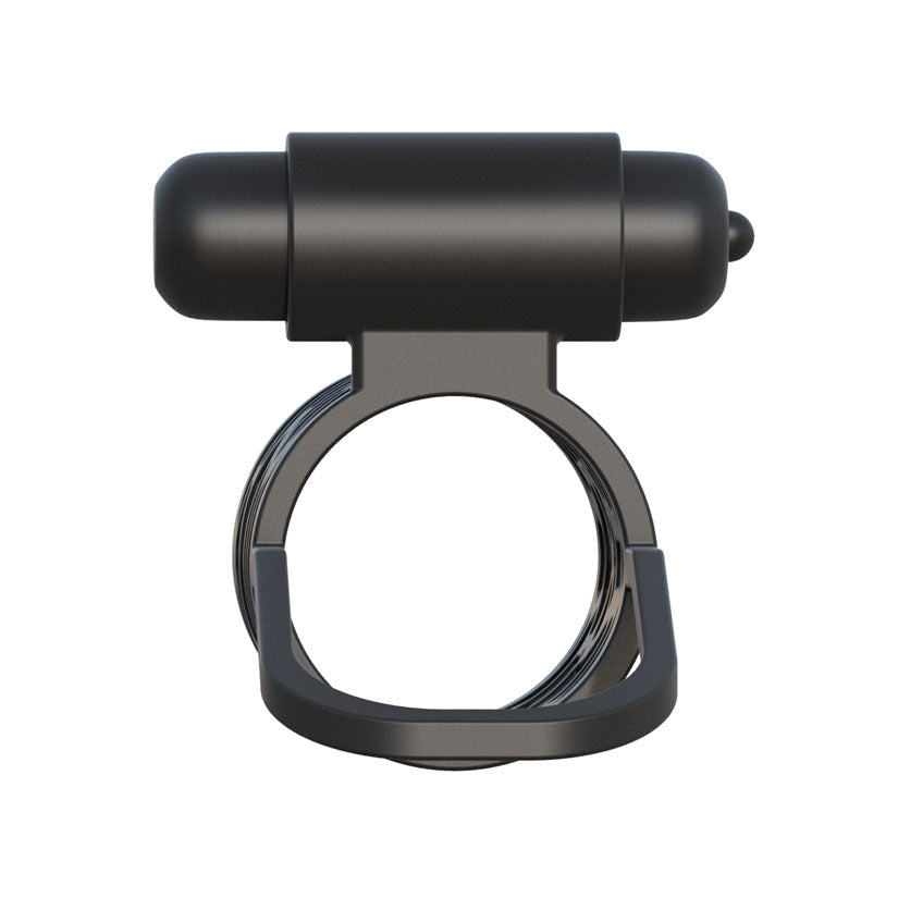 Fantasy C-Ringz Thick Dick Silicone Vibrating Cage - Black - Godfather Adult Sex and Pleasure Toys