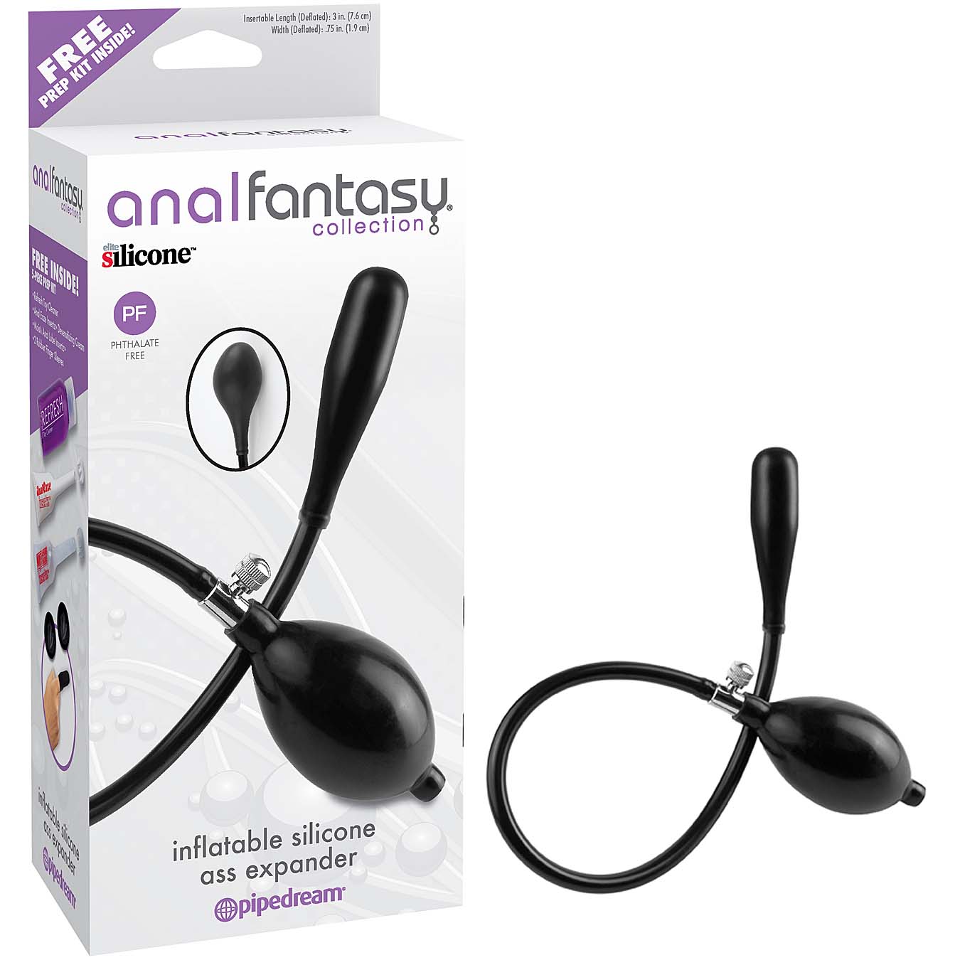 Anal Fantasy Collection Inflatable Silicone Ass Expander - Godfather Adult Sex and Pleasure Toys
