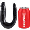 King Cock U-Shaped Small Double Trouble - Black - Godfather Adult Sex and Pleasure Toys