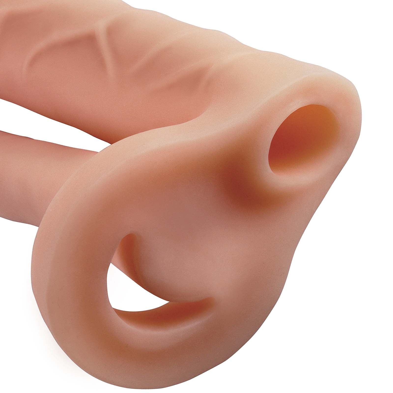 Fantasy X-tensions Double Trouble Extension-Flesh - Godfather Adult Sex and Pleasure Toys