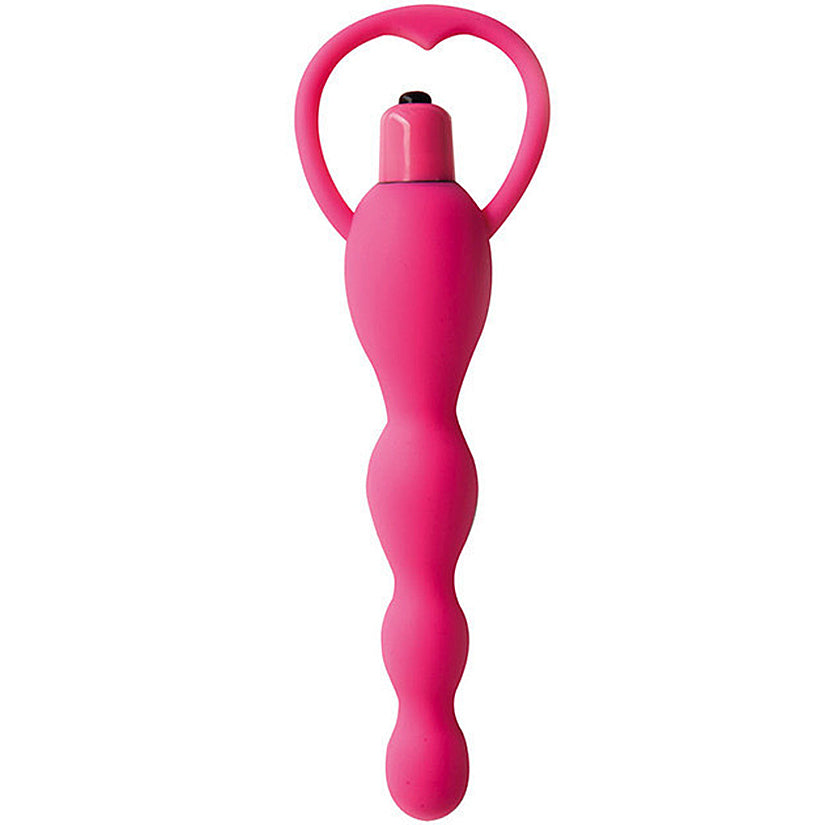 Climax Silicone Vibrating Bum Beads - Pink - Godfather Adult Sex and Pleasure Toys